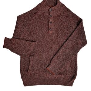 Jos A Bank Merino Wool Henley Button Sweater